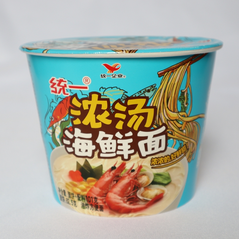 统一浓汤海鲜面101g